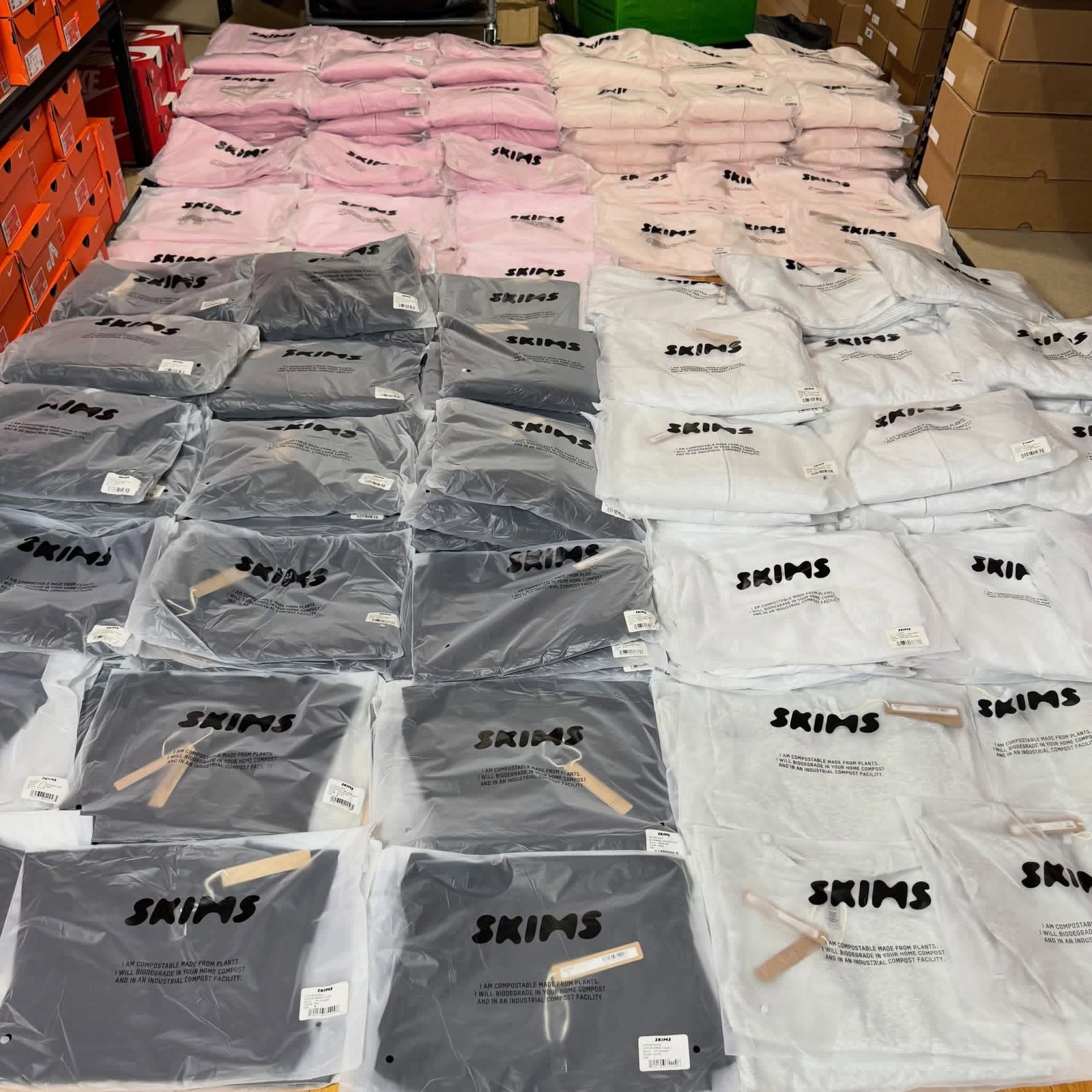 Wholesale SKIMS Clothing Pallet (300 Pieces) wholesale clothing and apparel pallet inventory