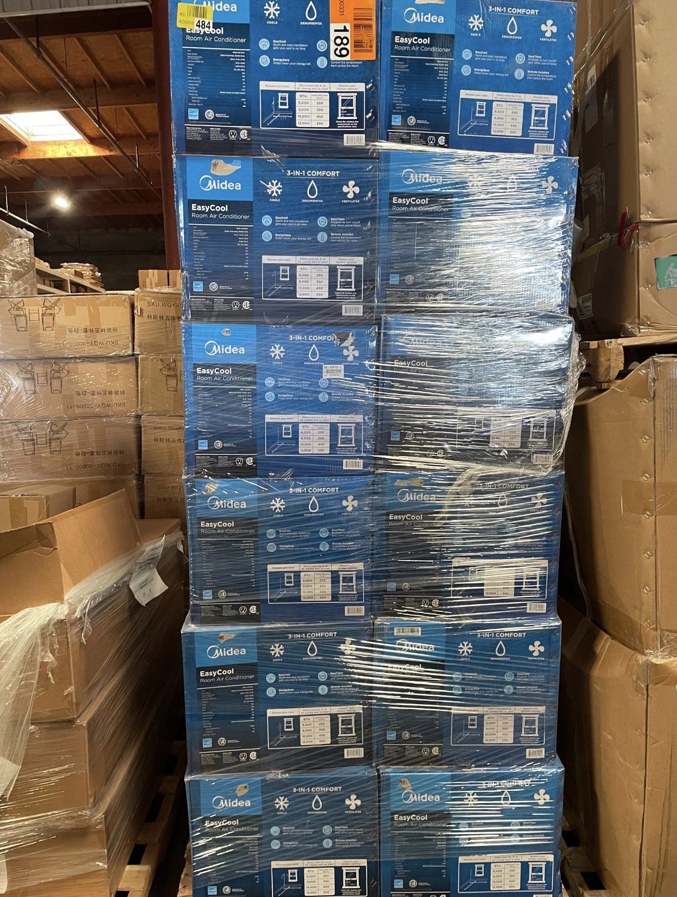 Wholesale Air Conditioner Pallet (15 Units) wholesale appliance pallet inventory