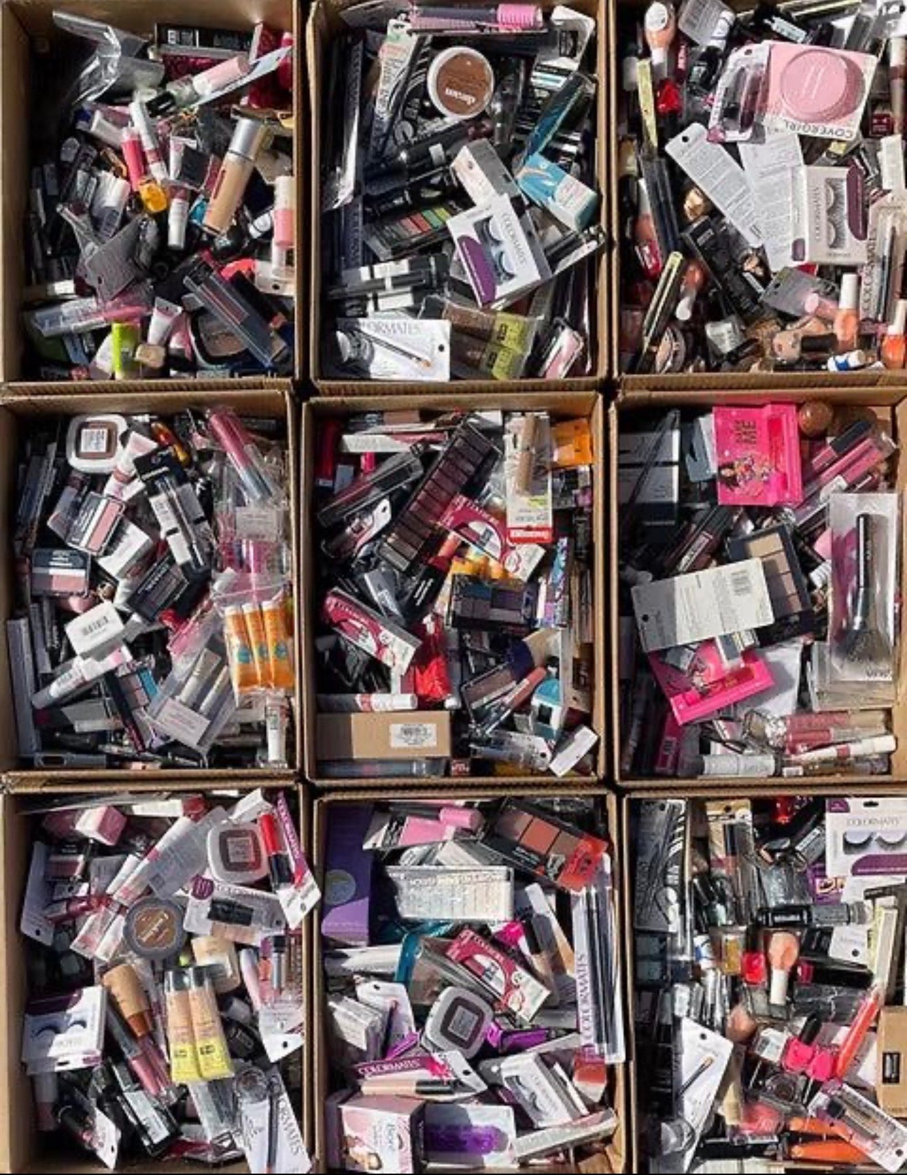Wholesale makeup and beauty liquidation pallet
