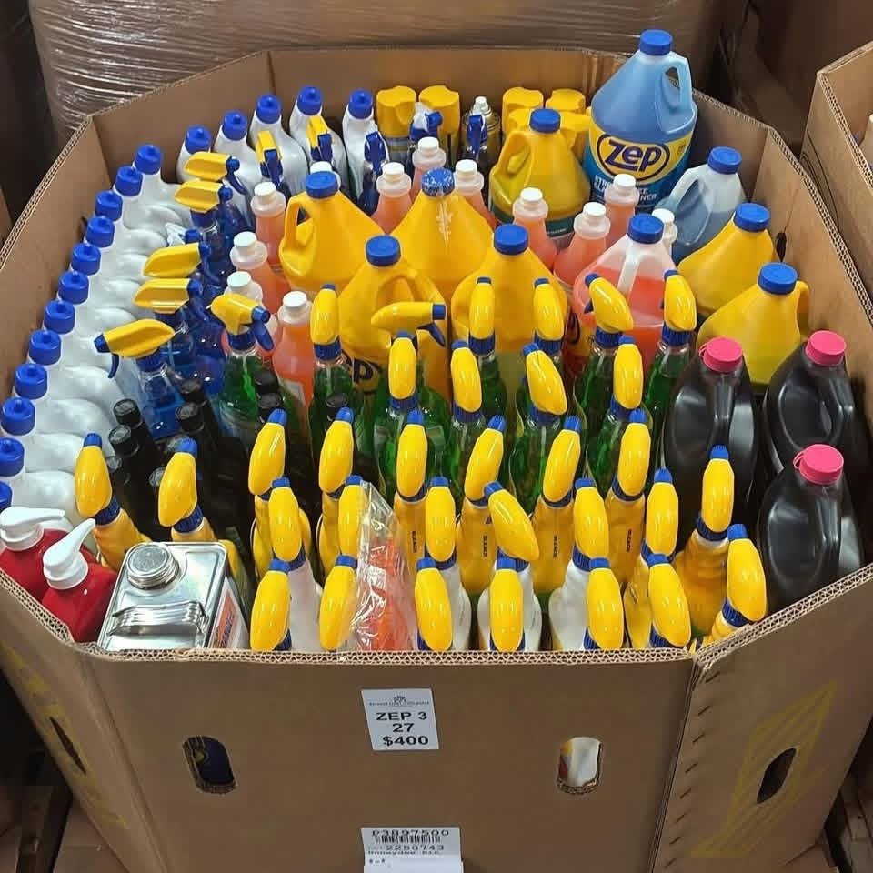 Wholesale Cleaning Detergent Pallet (200+ Units) wholesale home goods pallet inventory