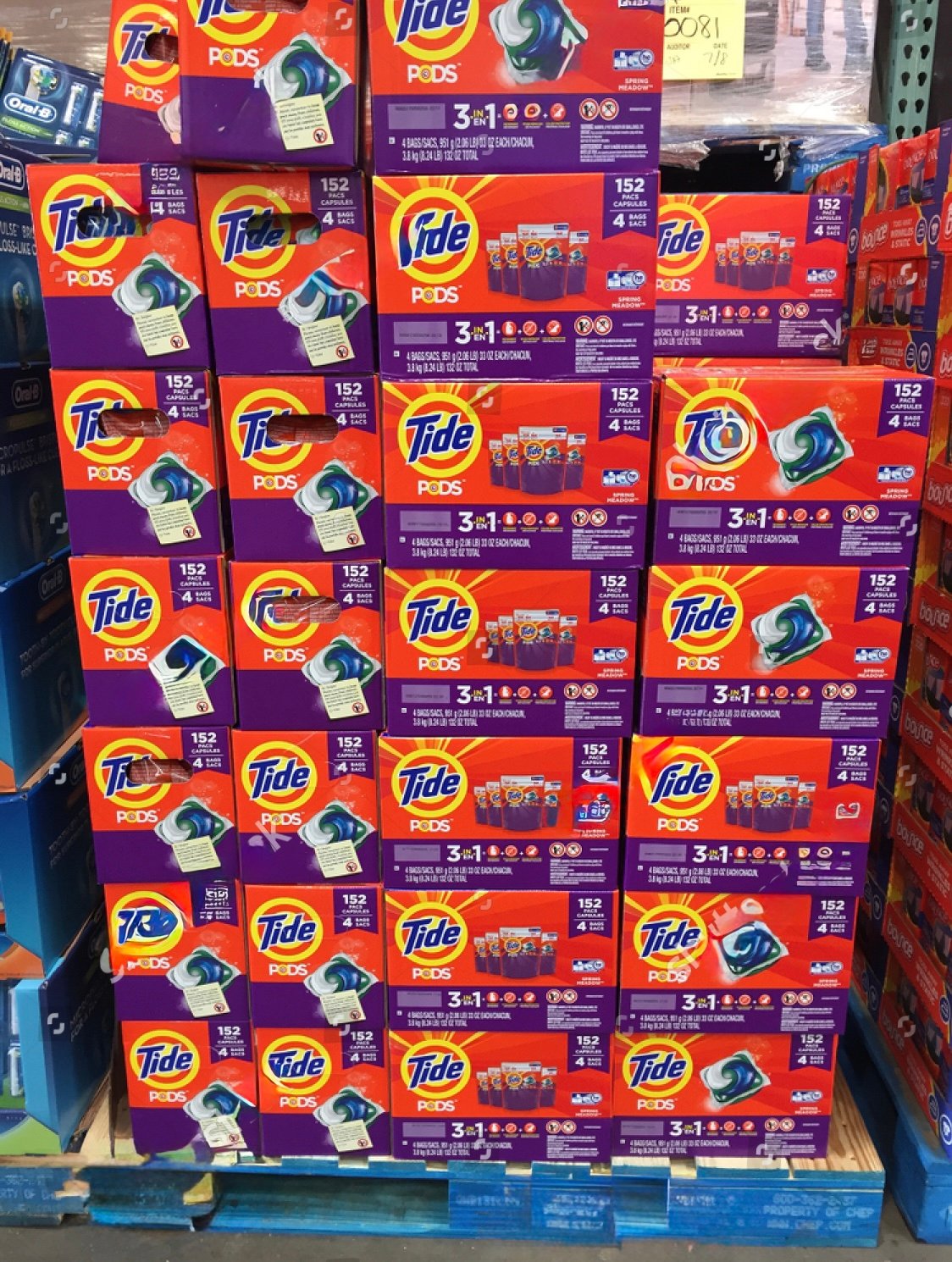 Wholesale laundry detergent pallet home goods inventory