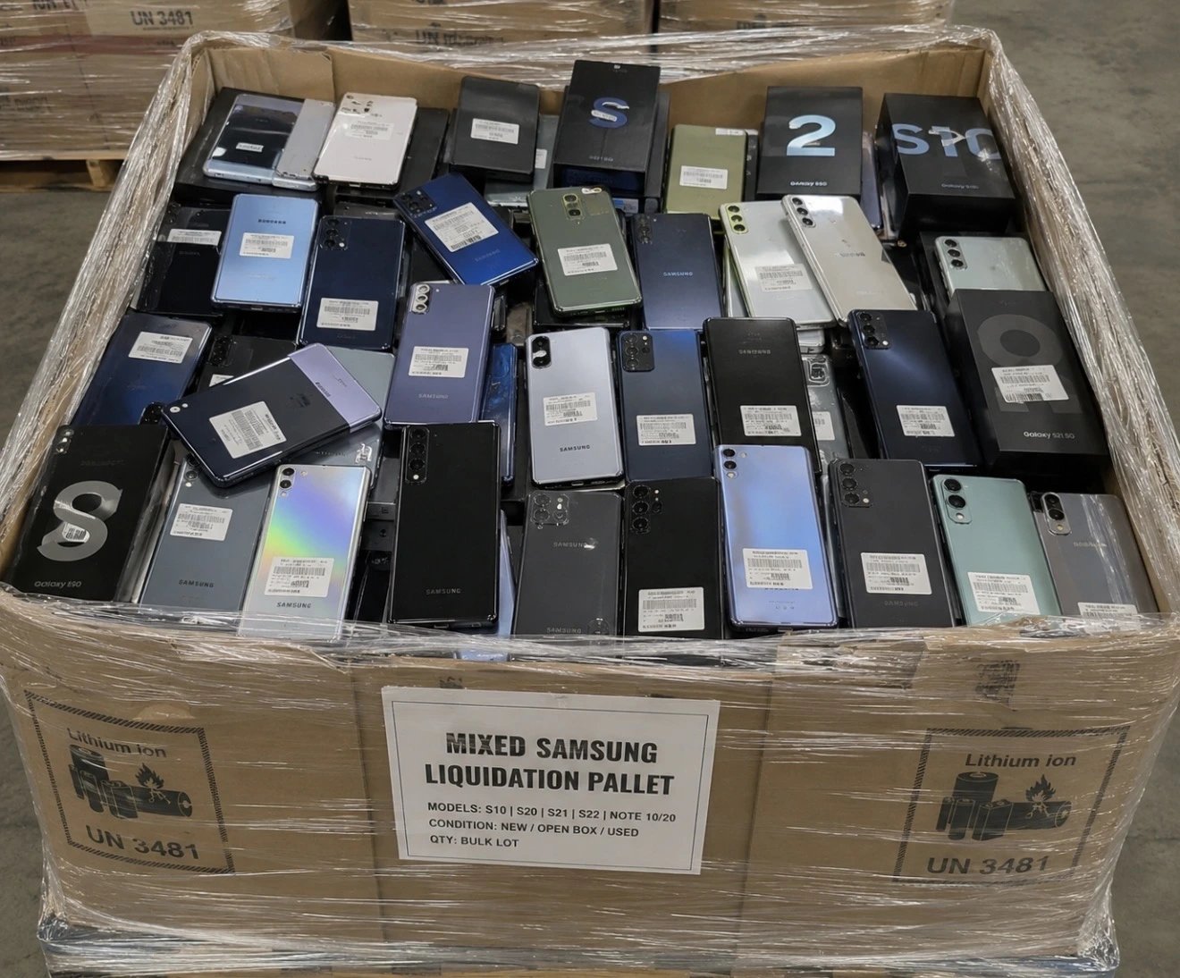 Samsung Liquidation Pallet wholesale phone pallet inventory