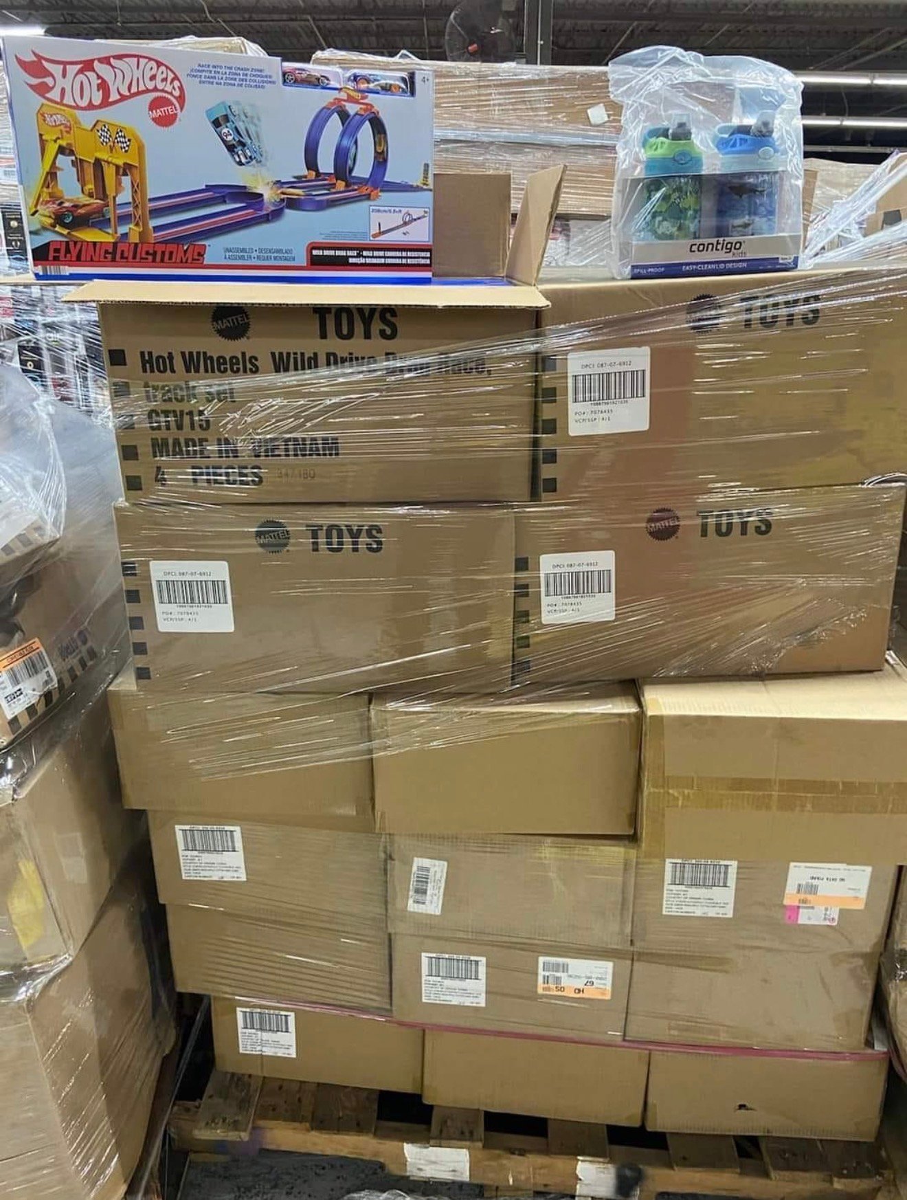 Wholesale Hot Wheels Pallet (250+ Pieces) wholesale toy and collectible pallet inventory